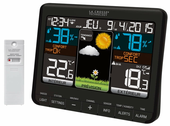 La Crosse Technology WS6825 Wetterstation, Schwarz