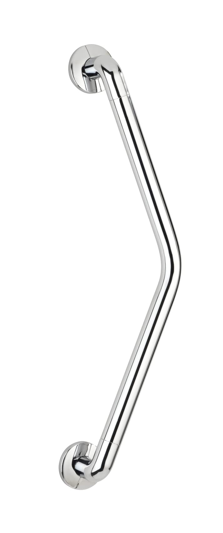 WENKO Wandhaltegriff Secura 37 x 37 cm Chrom - Bad-Sicherheitsgriff für Badewanne oder WC mit 135°-W