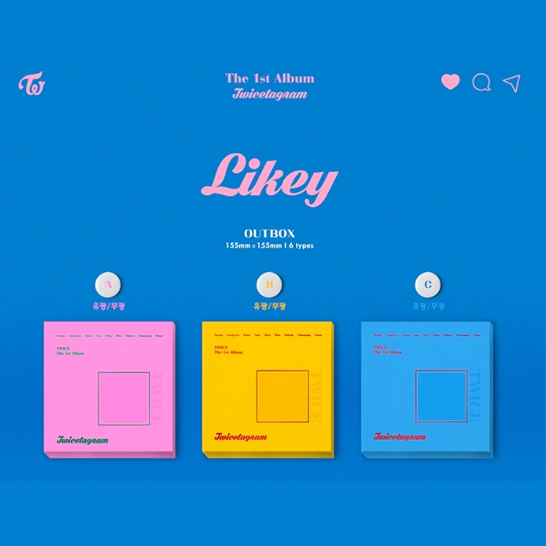 TWICE 1st Album - TWICETAGRAM [ B Ver. ] CD + Booklet + Cover Sticker + Photocards + Jewel Case + FR