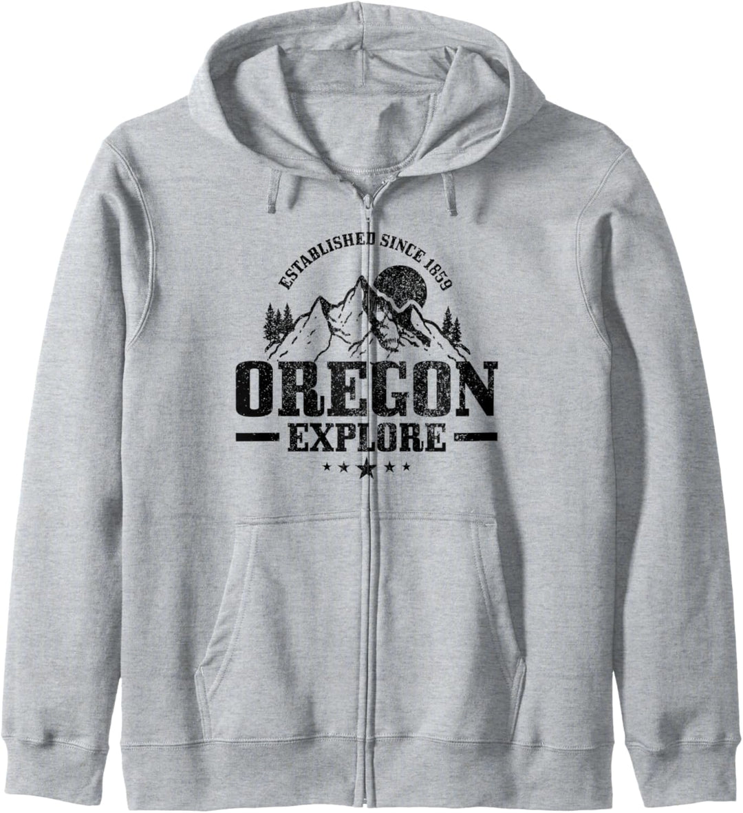 Oregon Est. 1859 Vintage Berge Outdoor USA Souvenir Kapuzenjacke