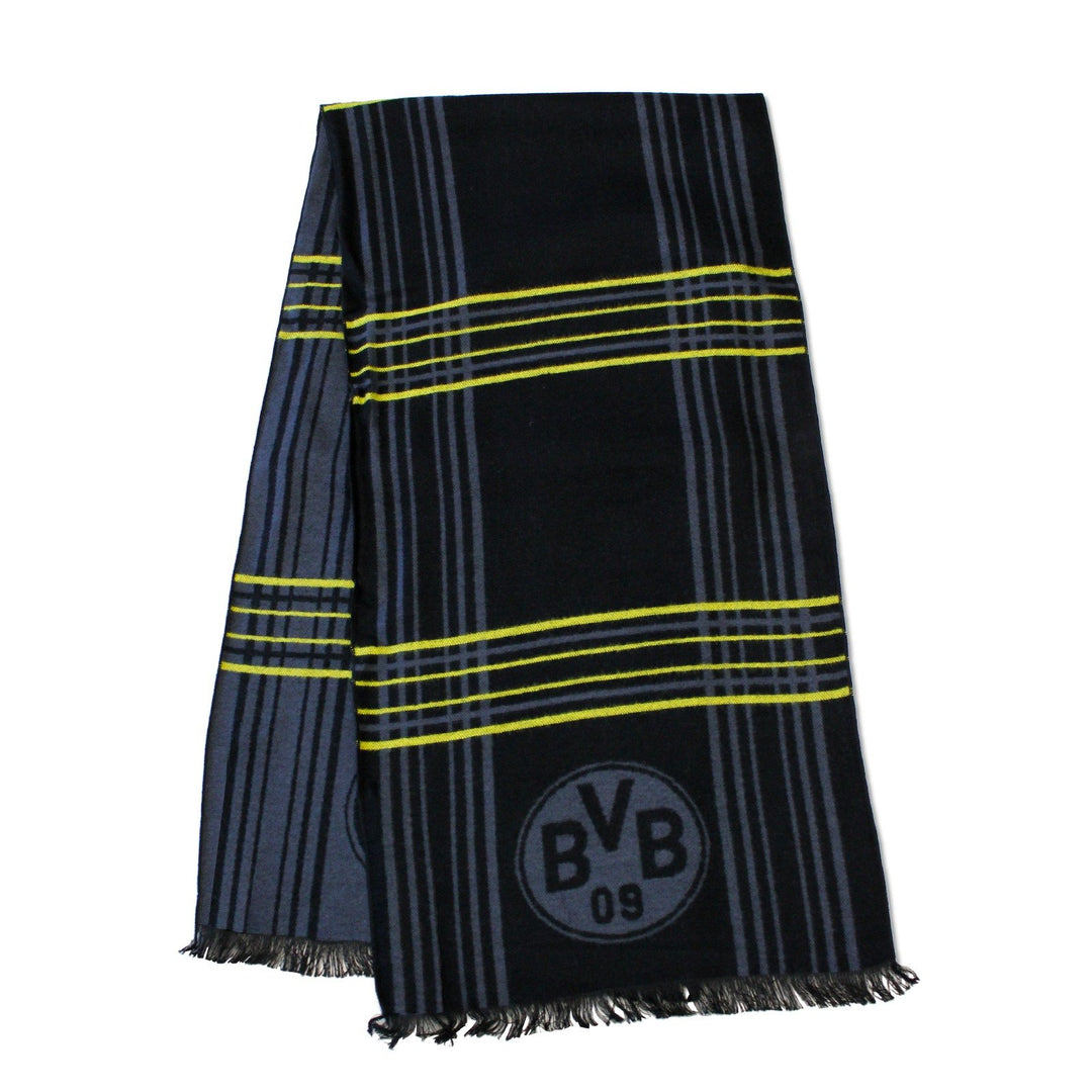 Borussia Dortmund Unisex BVB-schal Exklusiv Schal, schwarz/Grau, Einheitsgrösse EU Single, Single