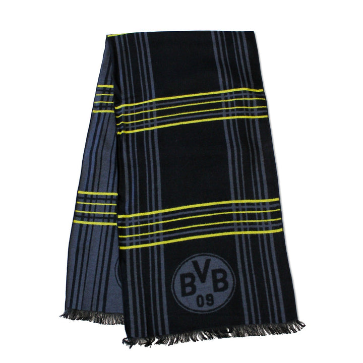 Borussia Dortmund Unisex BVB-schal Exklusiv Schal, schwarz/Grau, Einheitsgrösse EU Single, Single