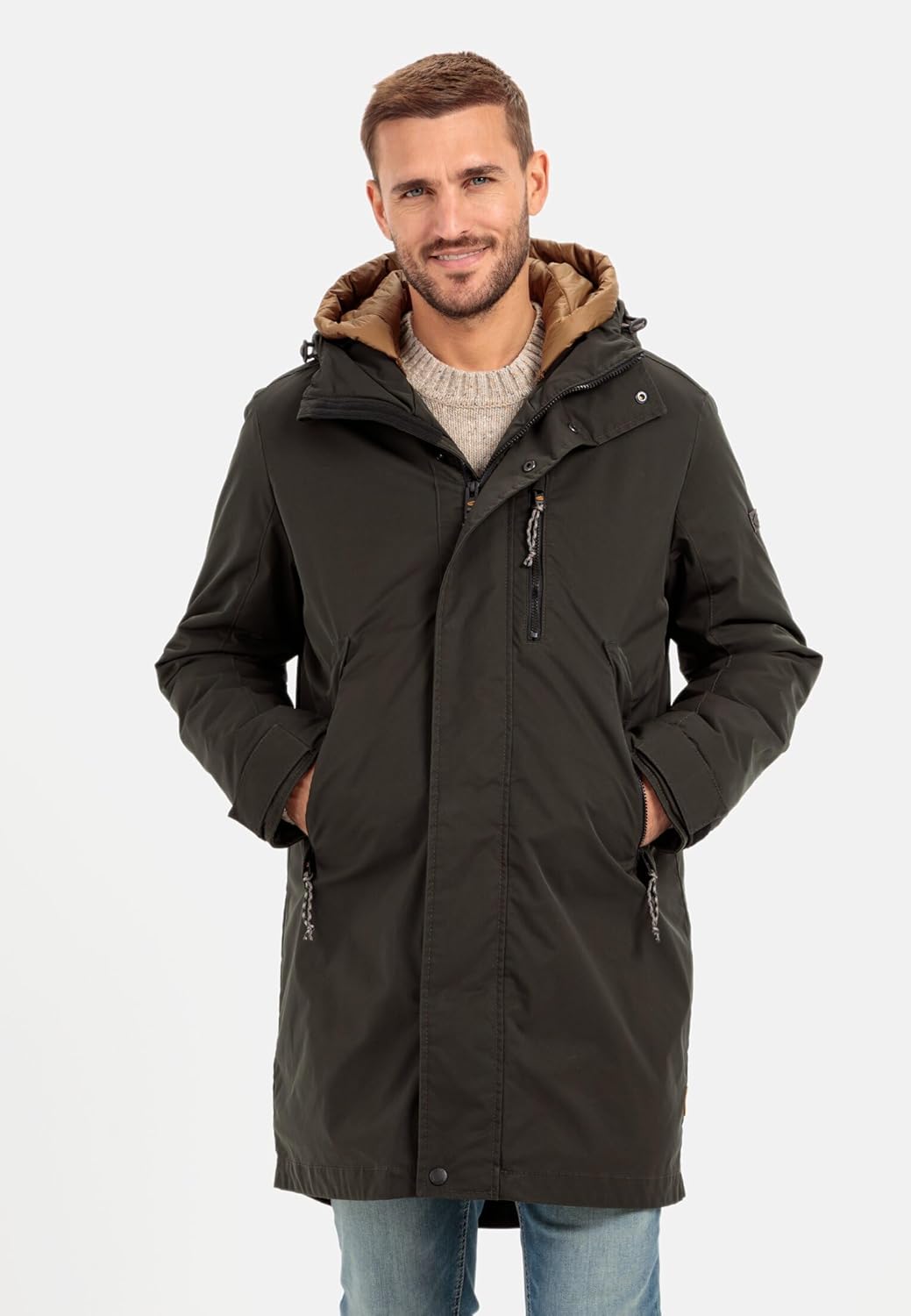 camel active Herren Jacke 48 Dark Khaki, 48 Dark Khaki