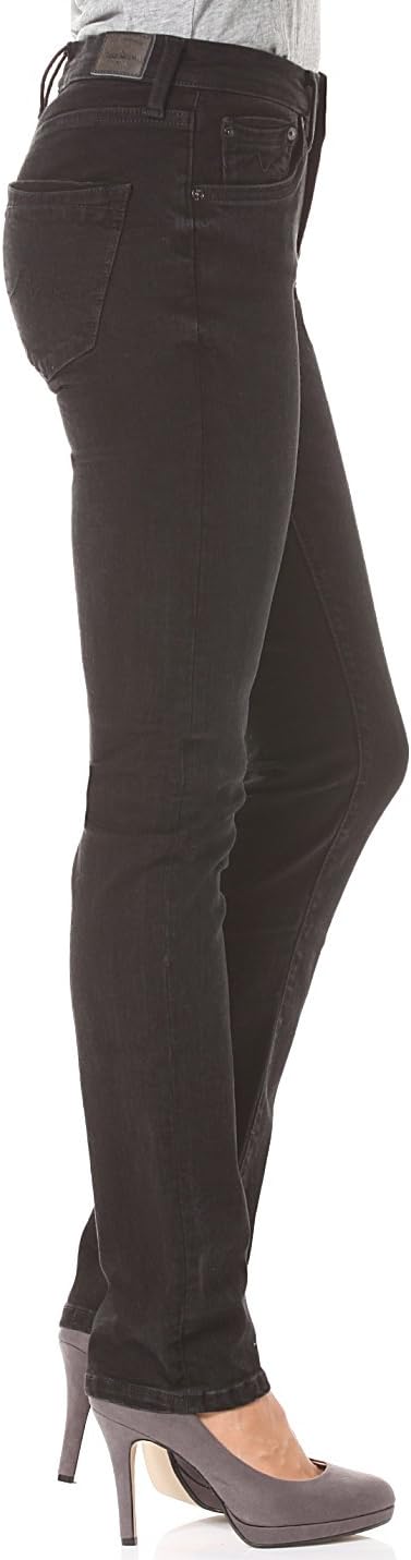 Pepe Jeans Damen Victoria Jeans, Schwarz (Denim), 26W/34L (Herstellergrösse: 36)