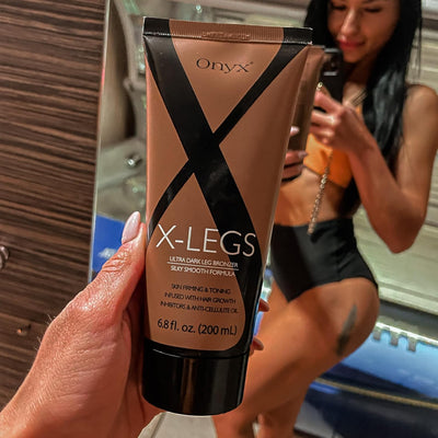 Onyx X-Legs Ultra Dunkler Bräunungsbeschleuniger - Solarium Creme mit Hemmung des Haarwachstums & An
