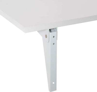 HOMCOM Wandklapptisch Wandtisch Klapptisch Esstisch Schreibtisch, MDF, Weiss, 60x40cm, Weiss