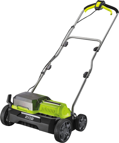 RYOBI 18V ONE+ Brushless Akku-Vertikutierer RY18SFX35A-0 (Arbeitsbreite 35 cm, 4-stufige Tiefeneinst