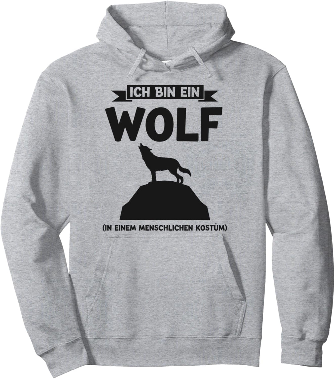 Wolf Waldtier Tier Pullover Hoodie