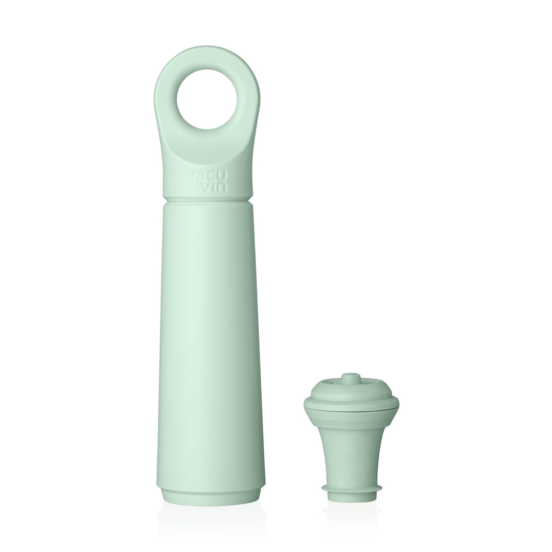 Vacu Vin Weinpumpe Loop - Vakuum Weinflaschenverschluss - 1 Pumpe 1 Stopper aus 98% Recyceltem Mater