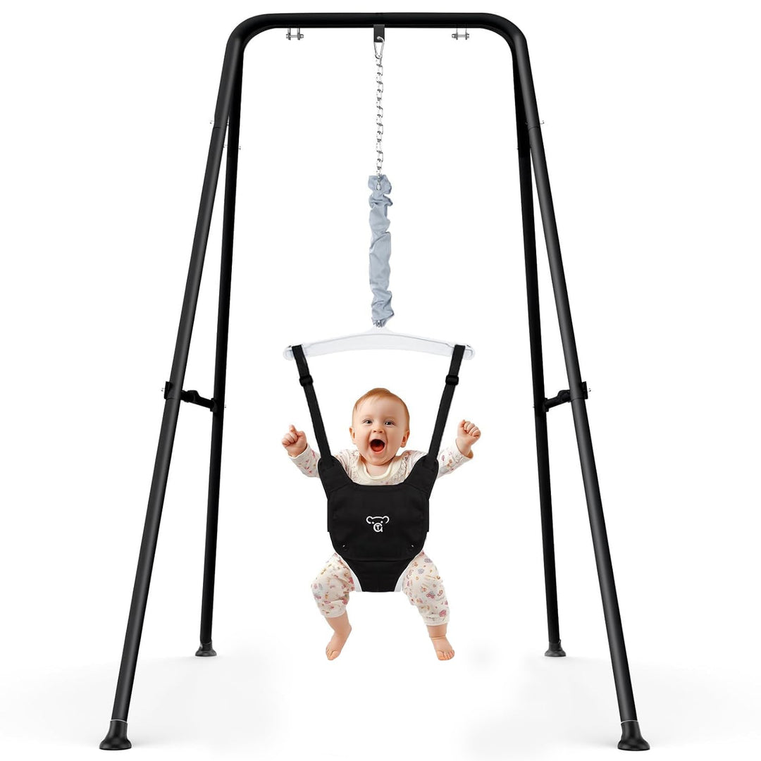 2 in 1 Baby Jumper mit Kleinkindschaukel, Babywippe und Schaukel, Indoor Outdoor