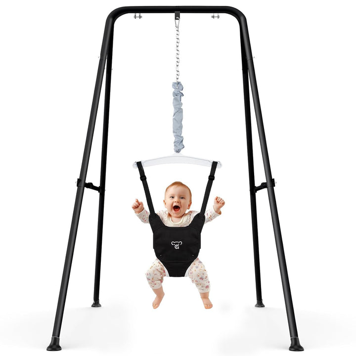 2 in 1 Baby Jumper mit Kleinkindschaukel, Babywippe und Schaukel, Indoor Outdoor