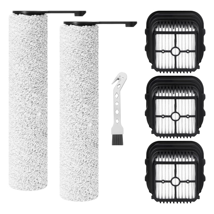 Bürstenrolle Filter Ersatzteile für Jonr ED12 Pro Max Akku Nass Trockensauger Zubehörset, 2 Bürstenr