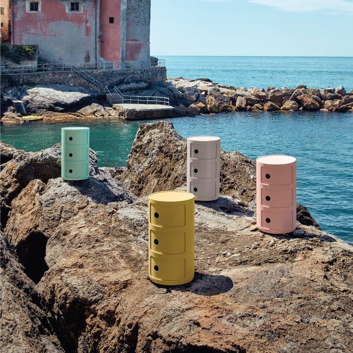 Kartell Componibili Bio, Container 3-fächer, Grün 3-fächer Bio Grün, 3-fächer Bio Grün