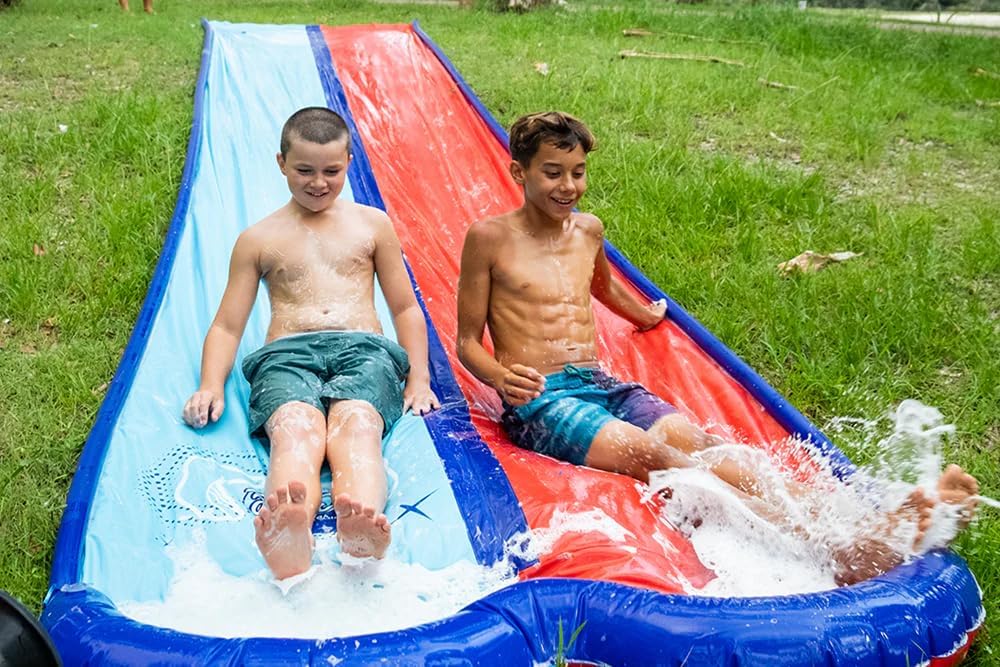 Generisch Cooee 750 cm Rutsche Doppelte Wasserrutsche