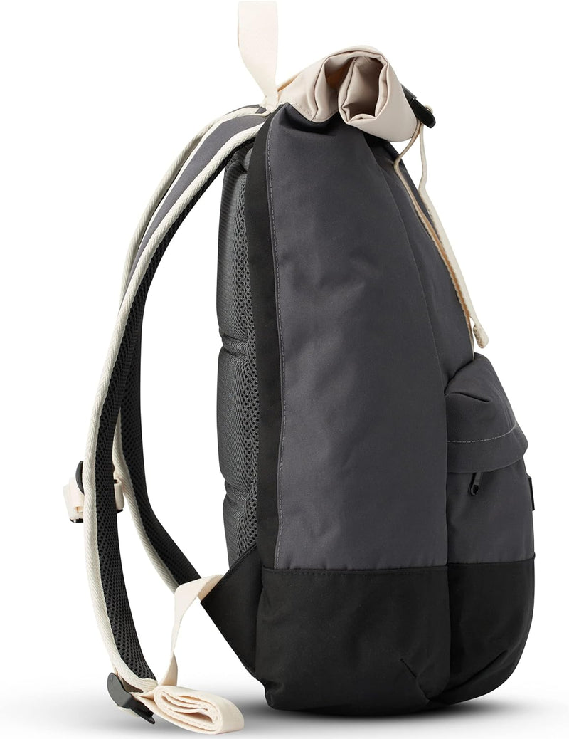 Rolltop Rucksack Damen & Herren - ALVA - Backpack für Uni, Business, Freizeit - Roll Top mit Laptop