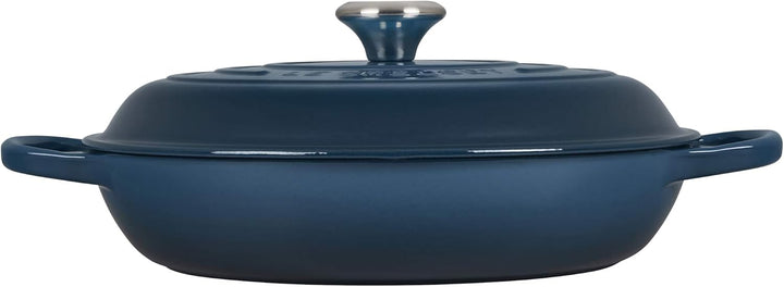 Le Creuset Signature Gusseisen Gourmet-Profitopf, Rund, Ø 30 cm, 3,5 l, Für alle Herdarten inkl. Ind