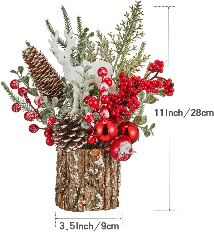 Klein Künstlich Weihnachtsbaum Weihnachten Deko - Mini Weihnachtsbaum Tannenbaum künstlich auf dem T