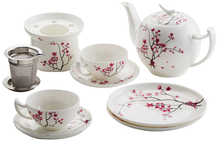 TeaLogic 2 Personen Teeservice Cherry Blossom
