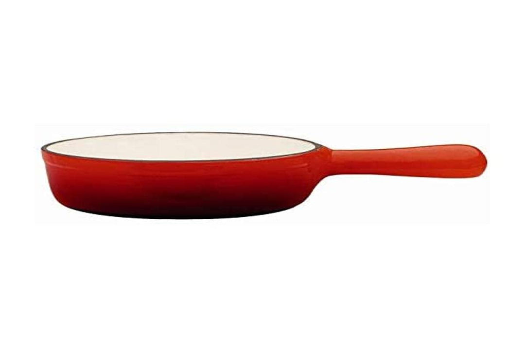 Baumalu 385074 – Gusseisen Käse Fondue-Topf rot Farbe