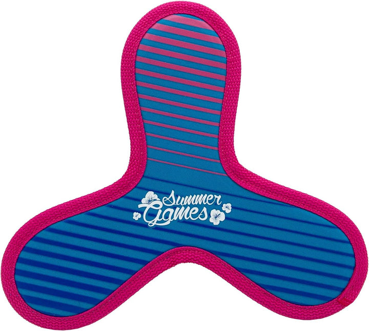 SUMMER GAMES Neopren-Triangle-Frisbee Set, 23 cm Durchmesser, Set 3 Stück, Dreieckig, für Strand und