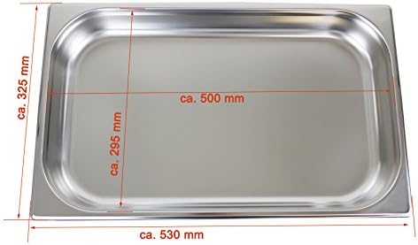 Beeketal 3er Chafing Dish Set 'BCD-3' Profi Gastro Speisewärmer Set aus Edelstahl - Lieferumfang: 3x