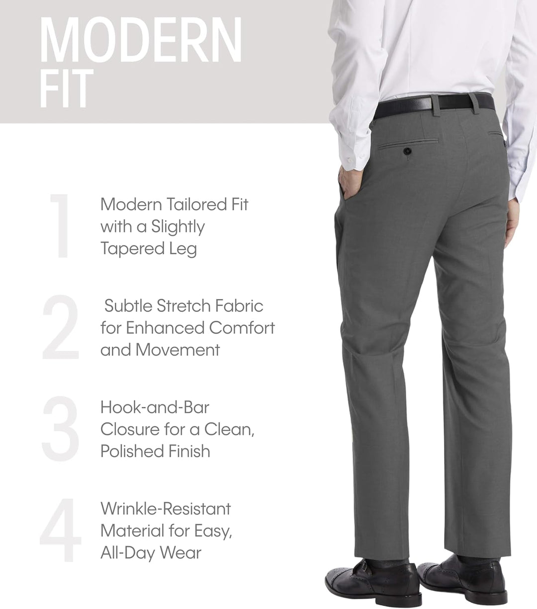 Calvin Klein Herren Moderne Passform Klassische Hose 40W / 32L Mittelgrau, 40W / 32L Mittelgrau