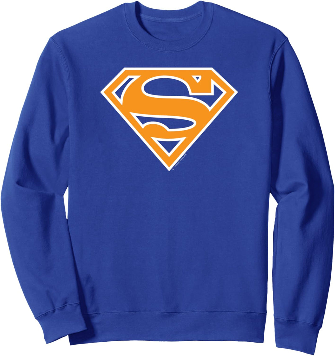 Superman Light Orange & White Shield Sweatshirt