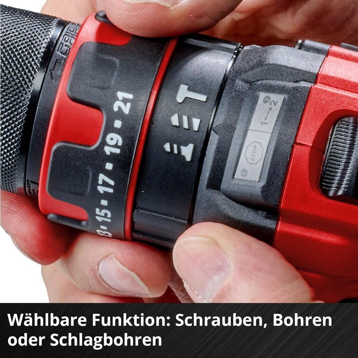 Einhell Akku-Schlagbohrschrauber TE-CD 18/44 Li-i (1x2,5Ah) Power X-Change (18 V, 44 Nm, Schlagbohrf