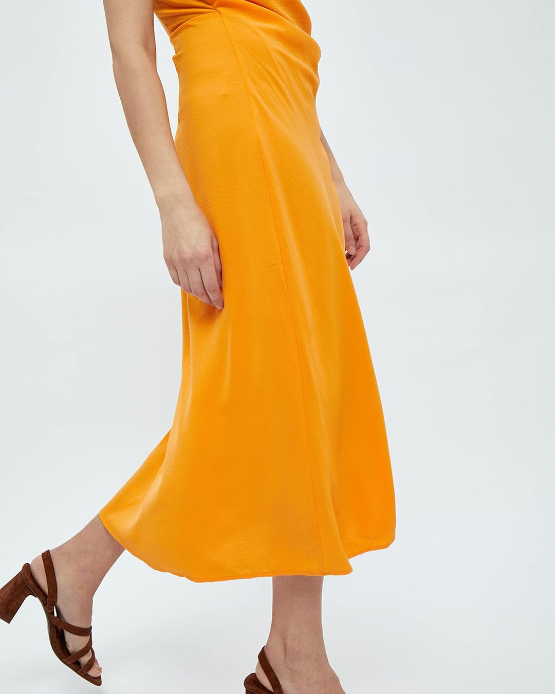 Desires Damen Bianna Mittlerer Ärmelloses Wickelkleid in der Mitte der Wade L 6530 Butterscotch, L 6