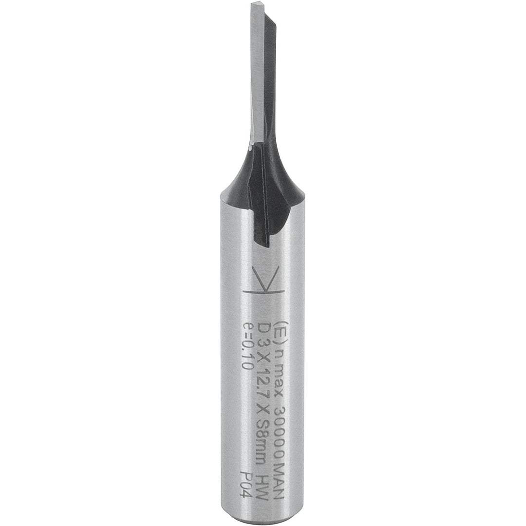 ENT 10042 Nutfräser HW, Schaft (S) 8 mm, Durchmesser (D) 3 mm, NL 12,7 mm, Z1, SL 32 mm, GL 51 mm D=