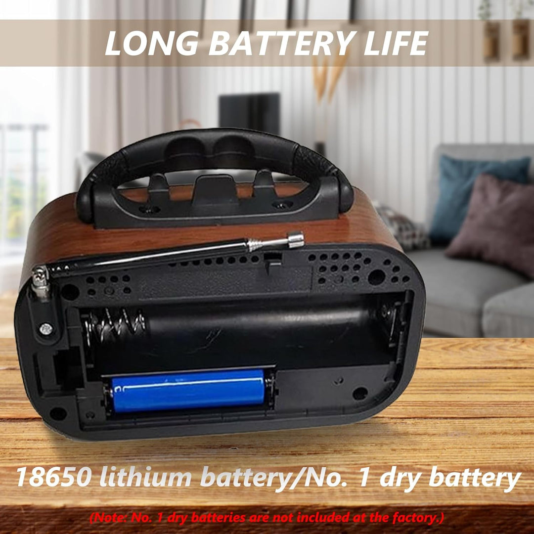 Retro Radio mit Bluetooth, AM/FM/SW Retro Radio Klein Solar Tragbarer Bluetooth Lautsprecher mit 120