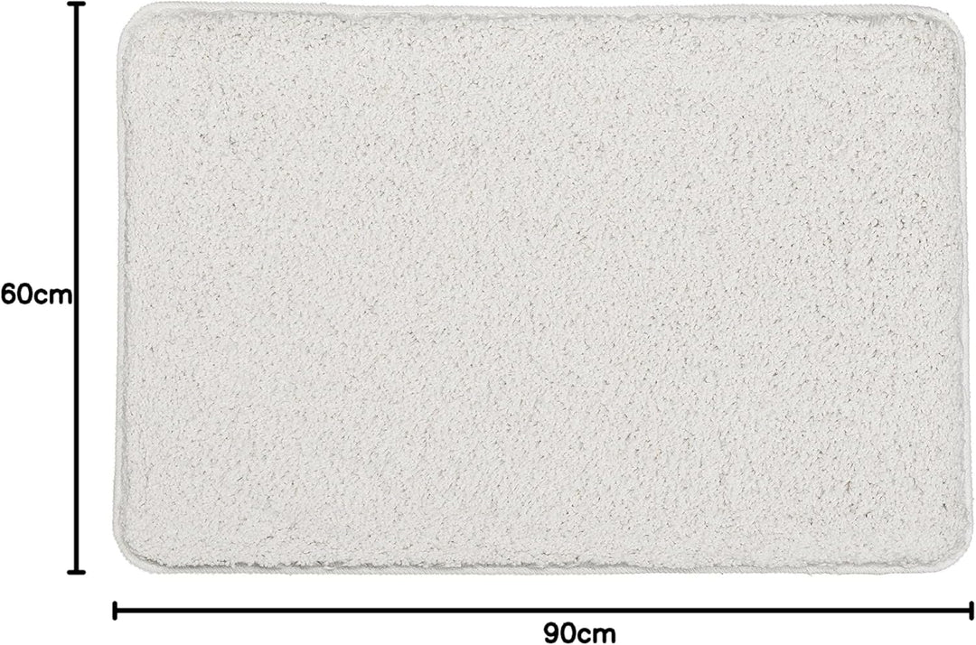 Kleine Wolke Trend Badteppich, Polyester, Weiss, 1 cm cm 60 x 90 cm Weiss, 60 x 90 cm Weiss