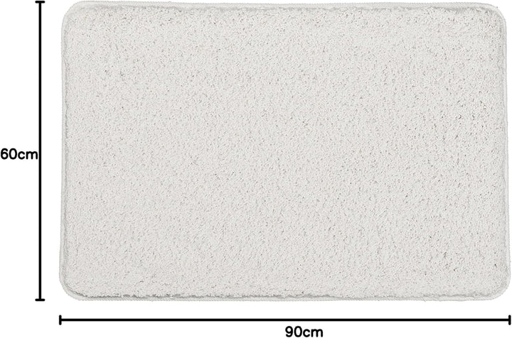 Kleine Wolke Trend Badteppich, Polyester, Weiss, 1 cm cm 60 x 90 cm Weiss, 60 x 90 cm Weiss