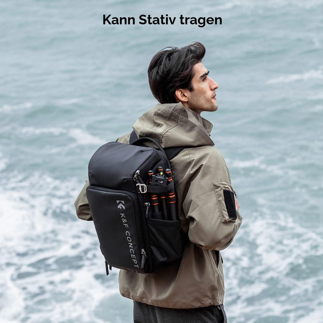 K&amp;F CONCEPT Kamerarucksack, Fotorucksack für Fotografen, Kamerarucksack mit 15.6 Zoll-Laptopfach, ko