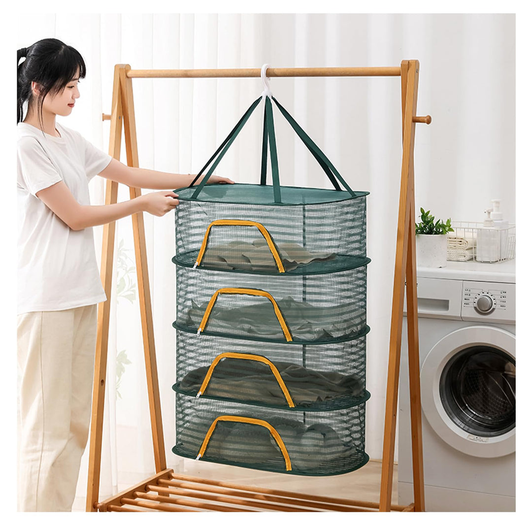 Trockennetz,Drying Rack Trockennetz, Hängend mit Haken Netzgestell zum Mesh Trockennetz für KräUter,