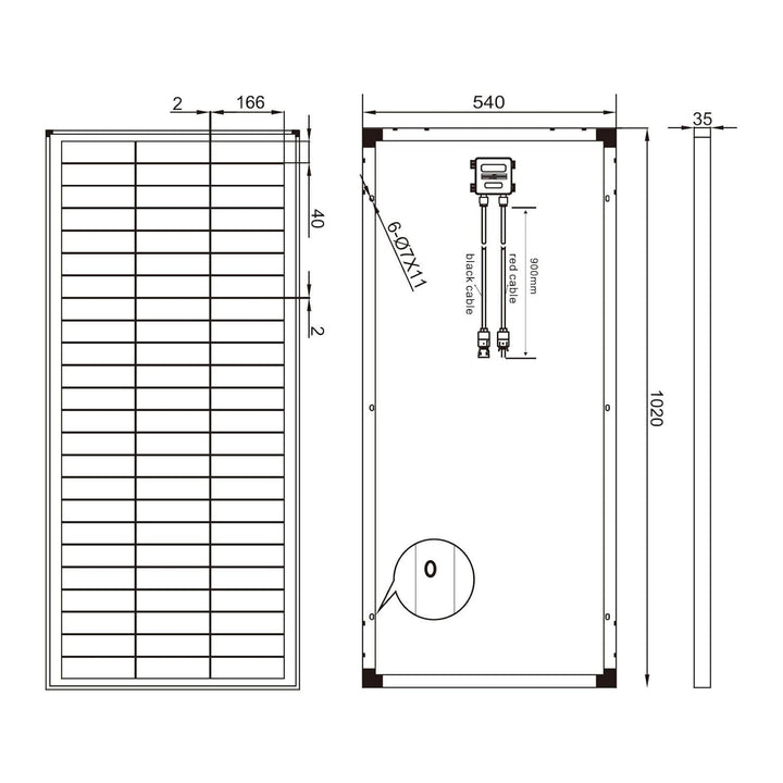 enjoy solar® Mono 150W 36V Monokristallin Solarmodul Solarpanel ideal für 24V Gartenhäuse Wohnmobil
