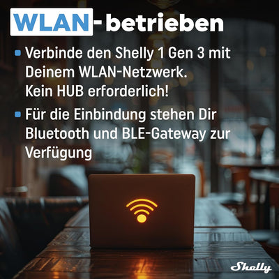 Shelly 1 Gen3-2 Pack | WLAN Smart-Schalter-Relais mit Trockenkontakt | Lichtschalter | Hausautomatio