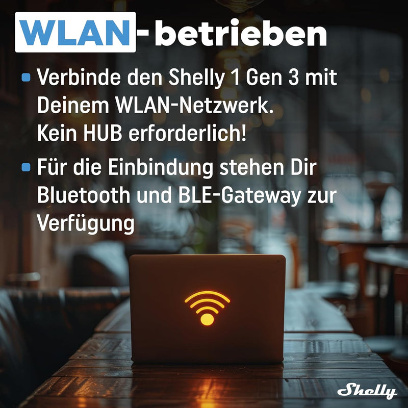 Shelly 1 Gen3-2 Pack | WLAN Smart-Schalter-Relais mit Trockenkontakt | Lichtschalter | Hausautomatio