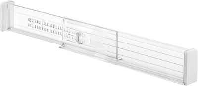 mDesign 8er-Set verstellbarer Schubladeneinsatz – praktischer Schubladen Organizer für Schrank und K