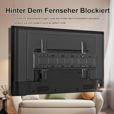 JXMTSPW TV Wandhalterung Neigbar Halterung für die 32-75 Zoll TV LCD LED Flach&Curved Fernseher Halt