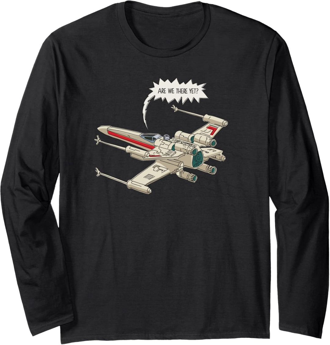 Star Wars X-Wing Starfighter Are We There Yet Langarmshirt