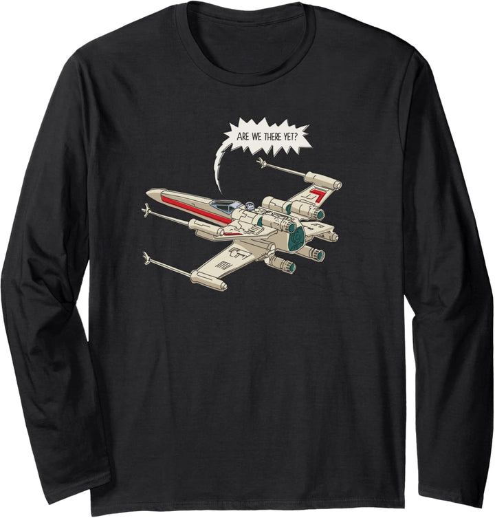 Star Wars X-Wing Starfighter Are We There Yet Langarmshirt