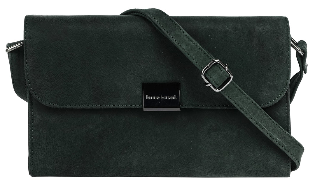 bruno banani Umhängetasche Echt Leder Damen | | 021155 Grün, Grün