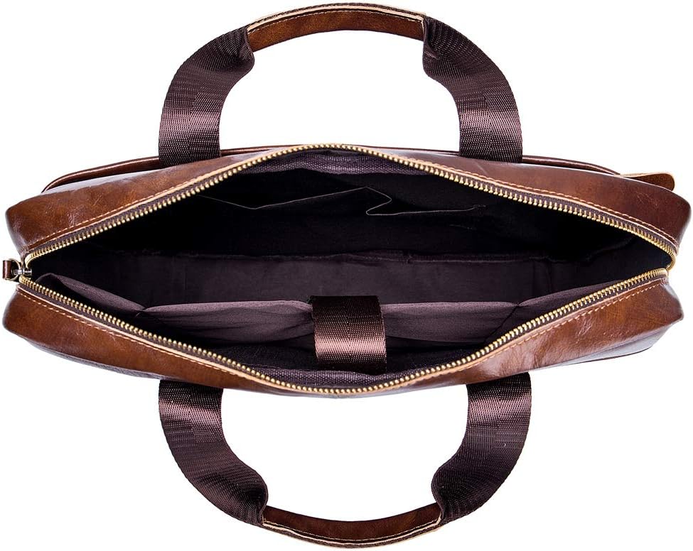 Umhängetasche aus Leder Schulter Crossbody Reisetasche für Herren Frauen 