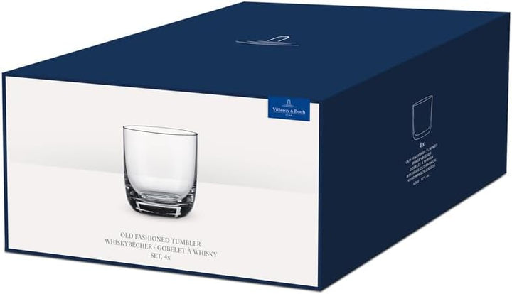 Villeroy und Boch La Divina Whiskybecher, Set 4tlg. Glasset, Glas, 4-teilig, 4 4 Stück (1er Pack) Wh