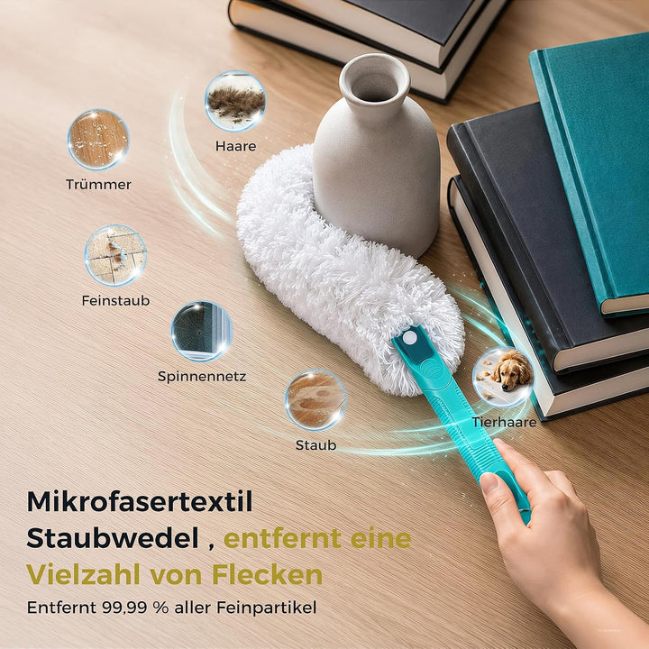 4 Stück Staubwedel für Leifheit SUPERDUSTER 4p Leifheit Duster, 4p Leifheit Duster