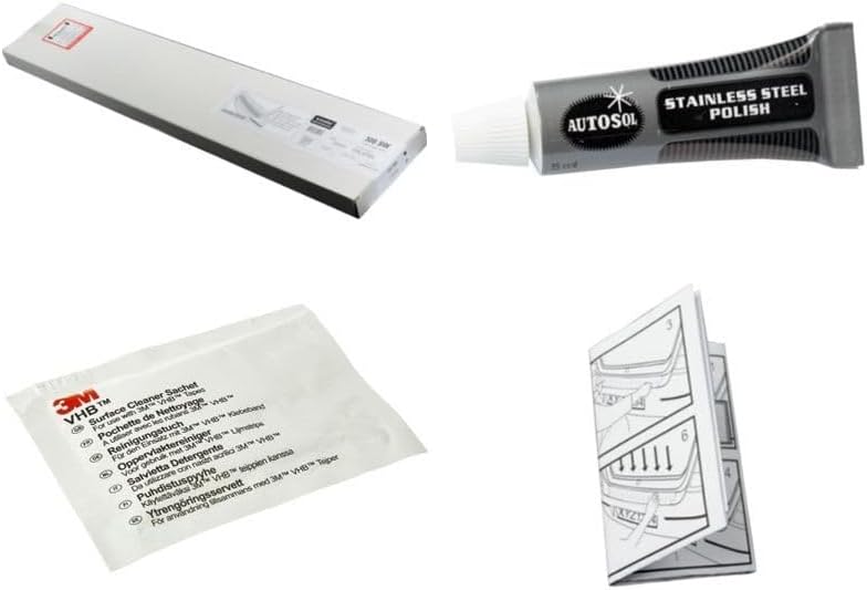 Avisa INOX Door sill Protectors Compatible with Mercedes B-Class W247 2019-2-Pieces (Rear Doors)