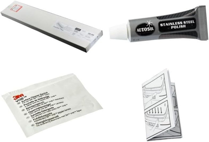 Avisa INOX Door sill Protectors Compatible with Mercedes B-Class W247 2019-2-Pieces (Rear Doors)