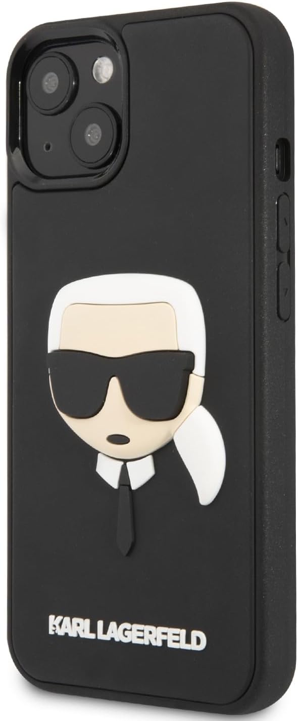 KARL LAGERFELD KLHCP14MKH3DBK hülle für iPhone 14 Plus 6,7" schwarz/Black hardcase 3D Rubber Karl`s