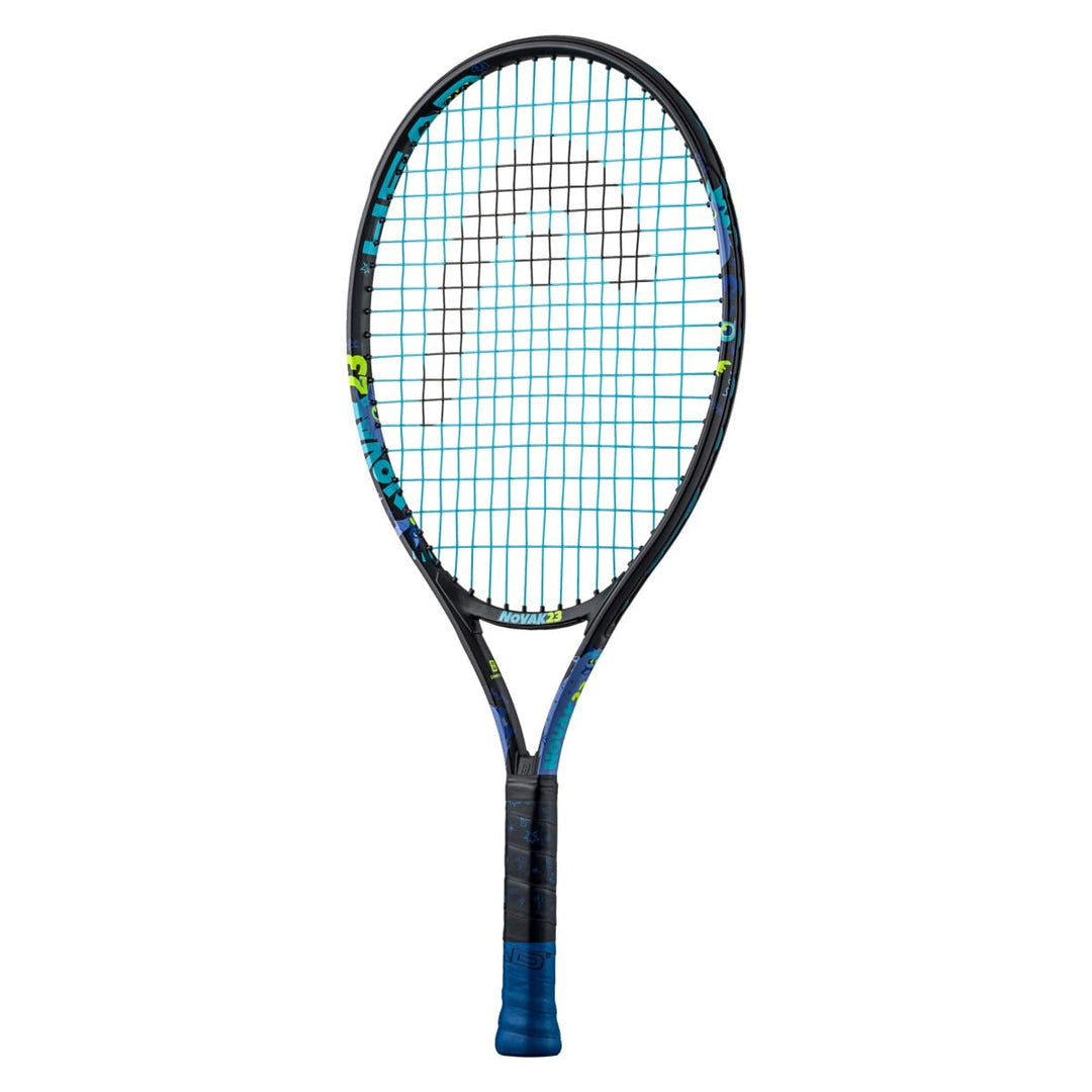 HEAD Novak 23 Tennisschläger, Schwarz/Blau, 6-8 Jahre